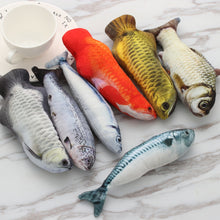 Load image into Gallery viewer, 1PC Artificial Fish Plush Pet Cat Puppy Dog Toys