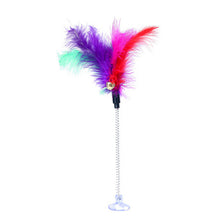 Load image into Gallery viewer, Cat Toys Metal Wire Spring Feather Color