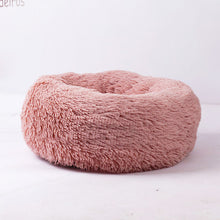 Load image into Gallery viewer, Round Plush Cat Bed House Soft Long Plush Cat Bed
