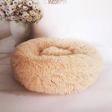 Load image into Gallery viewer, Round Plush Cat Bed House Soft Long Plush Cat Bed