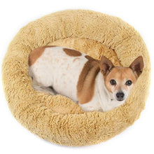 Load image into Gallery viewer, Round Plush Pet Cat Dog Bed