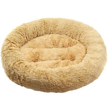 Load image into Gallery viewer, Round Plush Pet Cat Dog Bed