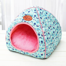 Load image into Gallery viewer, Pet Cat Bed Indoor Kitten House Warm Small for cats