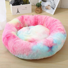Load image into Gallery viewer, Round Plush Cat Bed House Soft Long Plush Cat Bed