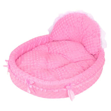 Load image into Gallery viewer, OUTAD Pet Dog Puppy Princess Bows Lace Heart Elegant Lovely Bed