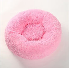 Load image into Gallery viewer, Round Long Plush Cat Bed Pet House