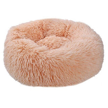 Load image into Gallery viewer, Round Long Plush Cat Bed Pet House