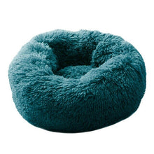 Load image into Gallery viewer, Round Long Plush Cat Bed Pet House