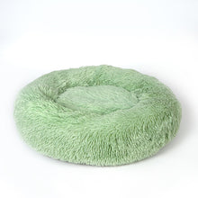 Load image into Gallery viewer, Round Long Plush Cat Bed Pet House