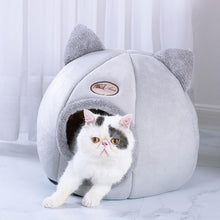 Load image into Gallery viewer, Pet Cat Bed Tent House Kennel Winter Warm Nest Soft Foldable Sleeping Mat