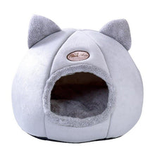 Load image into Gallery viewer, Pet Cat Bed Tent House Kennel Winter Warm Nest Soft Foldable Sleeping Mat
