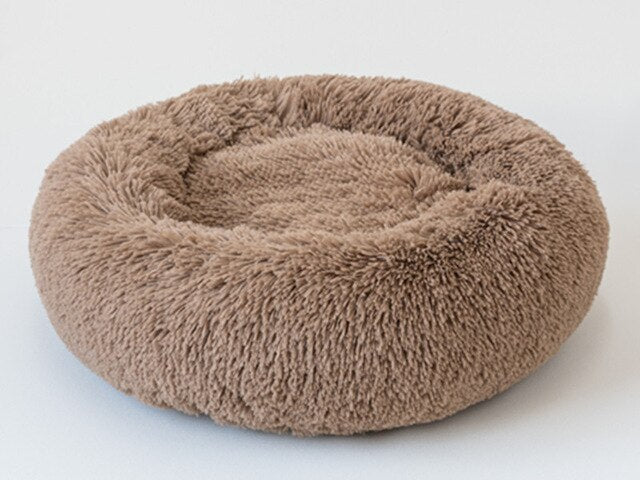 Round Plush Cat Bed