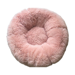 Round Plush Cat Bed