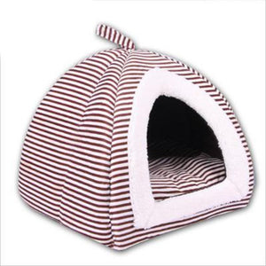 Stripe Pattern Puppy Pets Dog Bed House